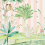 Papel pintado panor&aacute;mico Ubatuba Stripe Kariokas Guava Stripes PANO-UBATUBA-Guava-Stripe-06