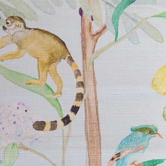 Papel pintado panorámico Tropicalia Sisal