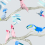Papel pintado Pantanal Kariokas Blue & Coral WALLP-PANT-BCor-03