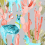 Papel pintado Altiplano Kariokas Coral Lamas on Light Grey WallP-ALTI-CLDG-04