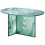 Mesa auxiliar Liquefy Oval Glas Italia Vert LIQ03-vert