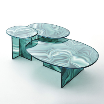 Mesa auxiliar Liquefy Oval