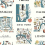 Papel pintado adh&eacute;sif City Maps Rifle Paper Co. Blue/Red /PSW1196RL