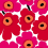 Papel pintado Unikko Marimekko Framboise /23354
