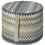 Puf cylinodrique Masuleh Missoni Home Bleu /1M4LV00012/170