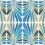 Papel pintado panor&aacute;mico Les Vivaces - Motivos Acte Deco Bleu 75-RH01-BL