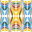 Papel pintado panor&aacute;mico Les Vivaces - Motivos Acte Deco Multicolore 75-RH01-MC
