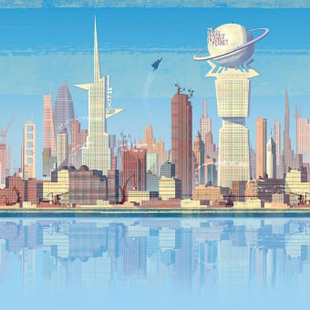 Papel pintado panorámico DC Universe 517