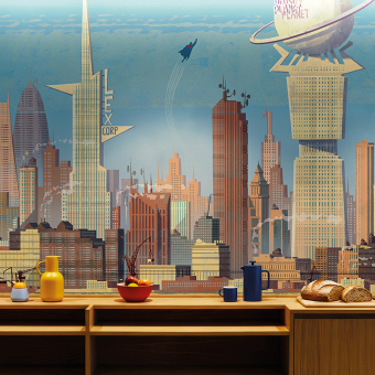 Papel pintado panorámico DC Universe 517