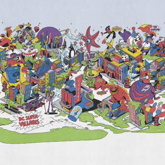 Papel pintado panorámico DC Universe 526-2