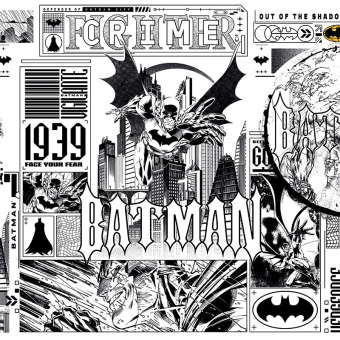 Papel pintado panorámico DC Universe 510