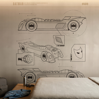 Papel pintado panorámico DC Universe 508