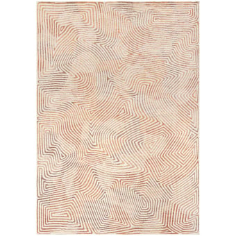 Alfombra Coral rectangular para interior y exterior