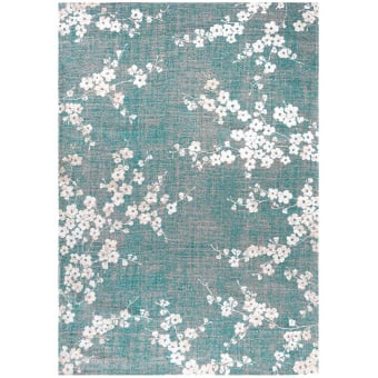 Alfombra Sakura rectangular para interior y exterior