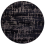 Alfombra Baobab redonda para interior y exterior Louis de Poortere Black Water ldp_115966