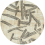 Alfombra Kanji redonda para interior y exterior Louis de Poortere Slate ldp_119996