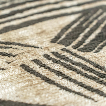 Alfombra Kanji redonda para interior y exterior