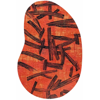 Alfombra Kanji Peanut para interior y exterior