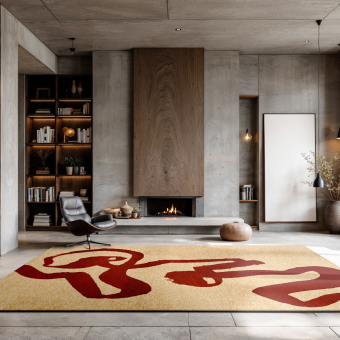 Alfombra Ribbon rectangular para interior y exterior