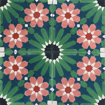 Azulejo de cemento Summer Flower