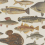 Papel pintado panor&aacute;mico Scandinavian Fish Sandberg Beige S10728