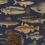 Papel pintado panor&aacute;mico Scandinavian Fish Sandberg Dark blue S10729