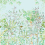 Papel pintado panor&aacute;mico Tropicalia Sisal Kariokas Aqua Sisal-PANO-TROPICALIA-Aqua-01