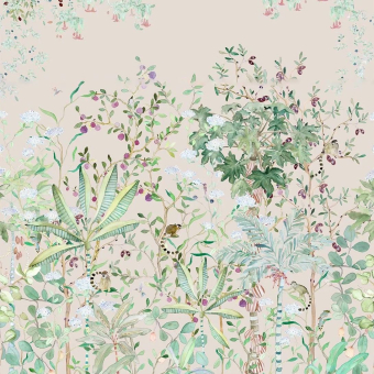 Papel pintado panorámico Tropicalia Sisal
