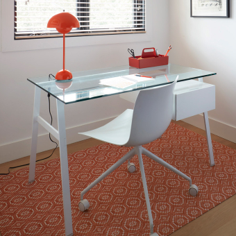 Alfombra Overshot rectangular para interior y exterior