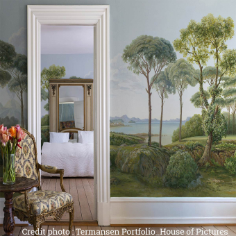 Papel pintado panorámico Vistas de Nápoles