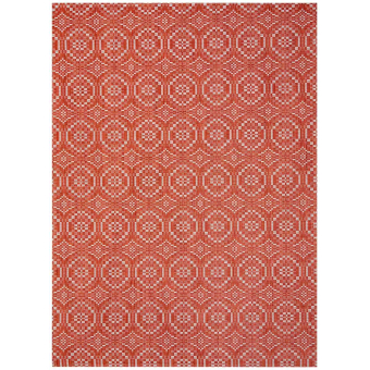 Alfombra Overshot rectangular para interior y exterior