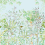Papel pintado panor&aacute;mico Tropicalia Kariokas Aqua PANO-TROPICALIA-Aqua-01
