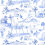 Papel pintado Ipanema Kariokas Blue WallP-IPA-Blue-01