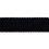 Ribetes gros grain Miami 16 mm Houl&egrave;s Charbon 31150-9999