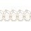 Ribetes jacquard guip&eacute; Plaza Houl&egrave;s Ivoire 32153-9010