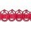 Ribetes jacquard guip&eacute; Plaza Houl&egrave;s Cerise 32153-9400