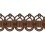 Ribetes jacquard guip&eacute; Plaza Houl&egrave;s Cacao 32153-9800
