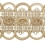 Ribetes guipure Antica 70 mm Houl&egrave;s Beige 32424-9017
