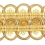 Ribetes guipure Antica 70 mm Houl&egrave;s Citrine 32424-9120