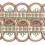 Ribetes guipure Antica 70 mm Houl&egrave;s Rose/Amande 32424-9730