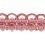 Ribetes guipure Antica 35 mm Houl&egrave;s Rose ancien 32425-9420