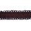 Ribetes guip&eacute; Valmont Houl&egrave;s Cacao Grand Cru 32624-9580
