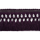 Frange postillons Onyx Houl&egrave;s Prune 33076-9510
