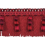 Frange moulino&eacute;e Palais Royal Houl&egrave;s Cerise 33097-9440
