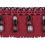 Frange moulino&eacute;e Palais Royal Houl&egrave;s Rouge/Granite 33097-9491
