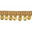 Frange perles Les Marquises Houl&egrave;s Safran 33273-9310