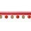 Ribetes Perles Opale Houl&egrave;s Rouge 33277-9500