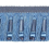 Frange effil&eacute; quilles Marly Houl&egrave;s Bleu 33392-9600