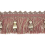 Frange effil&eacute; quilles Vend&ocirc;me Houl&egrave;s Rose 33060-9400