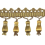 Frange quilles Vend&ocirc;me Houl&egrave;s Bronze 33080-9140